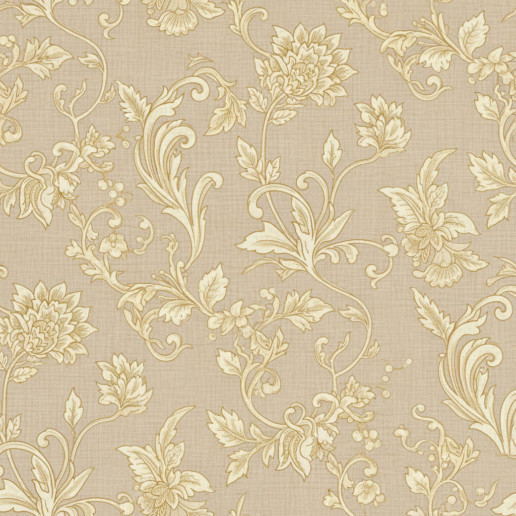 Botanical floral surface pattern